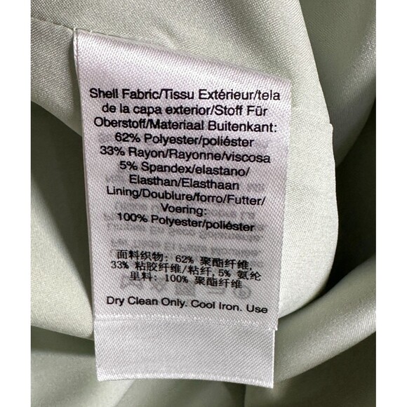 DKNY NWT Womens Asymmetrical Pencil Skirt sz 10 Rose Garden Green Office Career - Picture 9 of 12